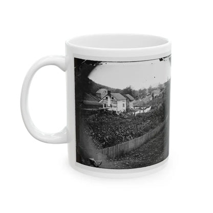 Antietam, Maryland. Bridge Across The Antietam. Northeast View (U.S. Civil War) White Coffee Mug-Go Mug Yourself