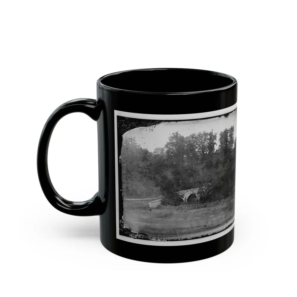 Antietam, Maryland. Burnside Bridge Across The Antietam 001 (U.S. Civil War) Black Coffee Mug-Go Mug Yourself