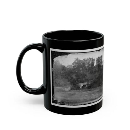 Antietam, Maryland. Burnside Bridge Across The Antietam 001 (U.S. Civil War) Black Coffee Mug-Go Mug Yourself