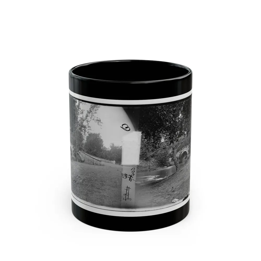 Antietam, Maryland. Burnside Bridge Across The Antietam (U.S. Civil War) Black Coffee Mug-11oz-Go Mug Yourself