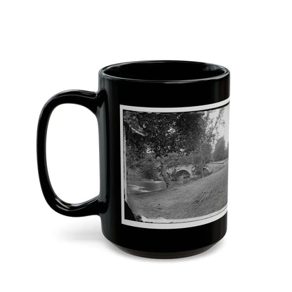 Antietam, Maryland. Burnside Bridge Across The Antietam (U.S. Civil War) Black Coffee Mug-Go Mug Yourself