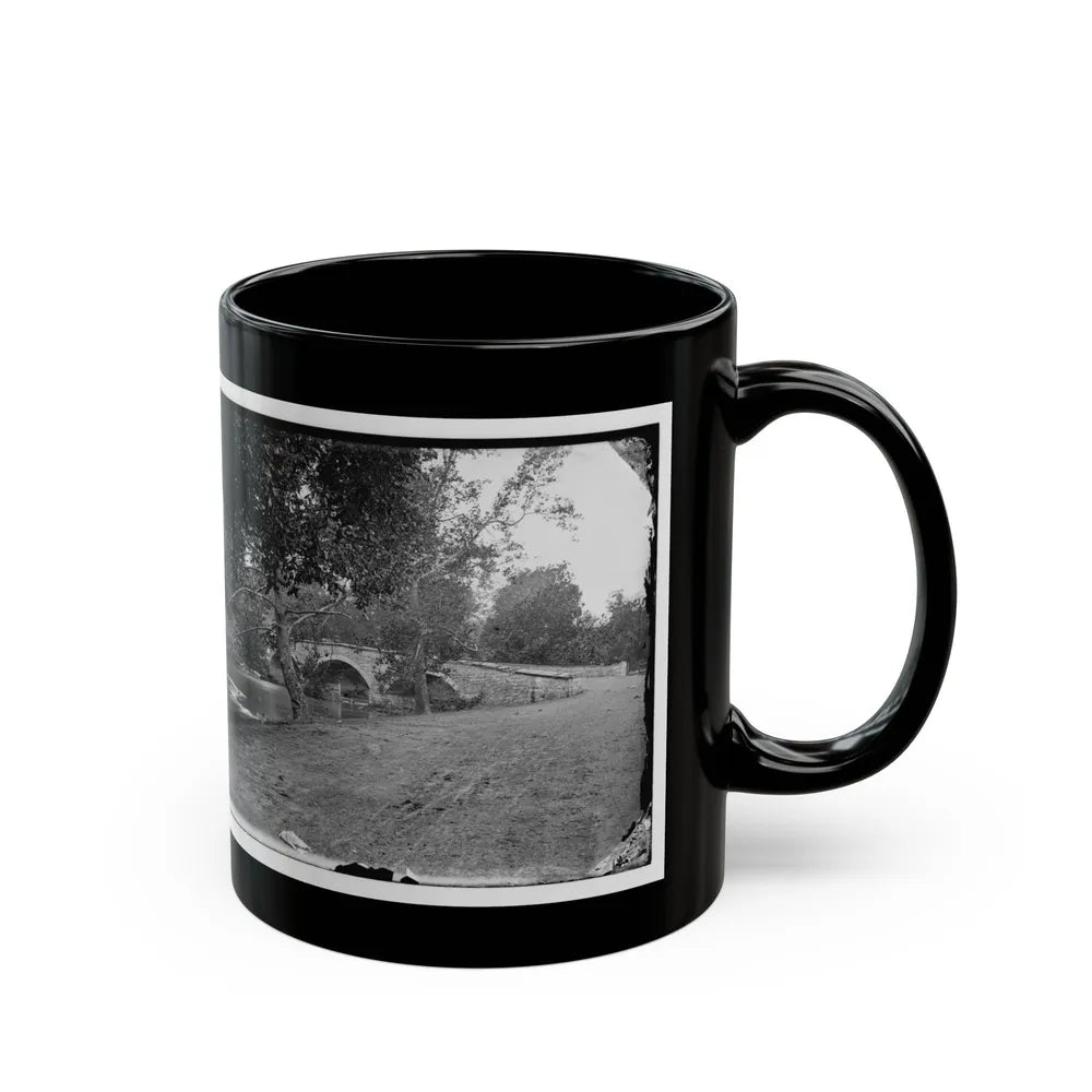 Antietam, Maryland. Burnside Bridge Across The Antietam (U.S. Civil War) Black Coffee Mug-Go Mug Yourself