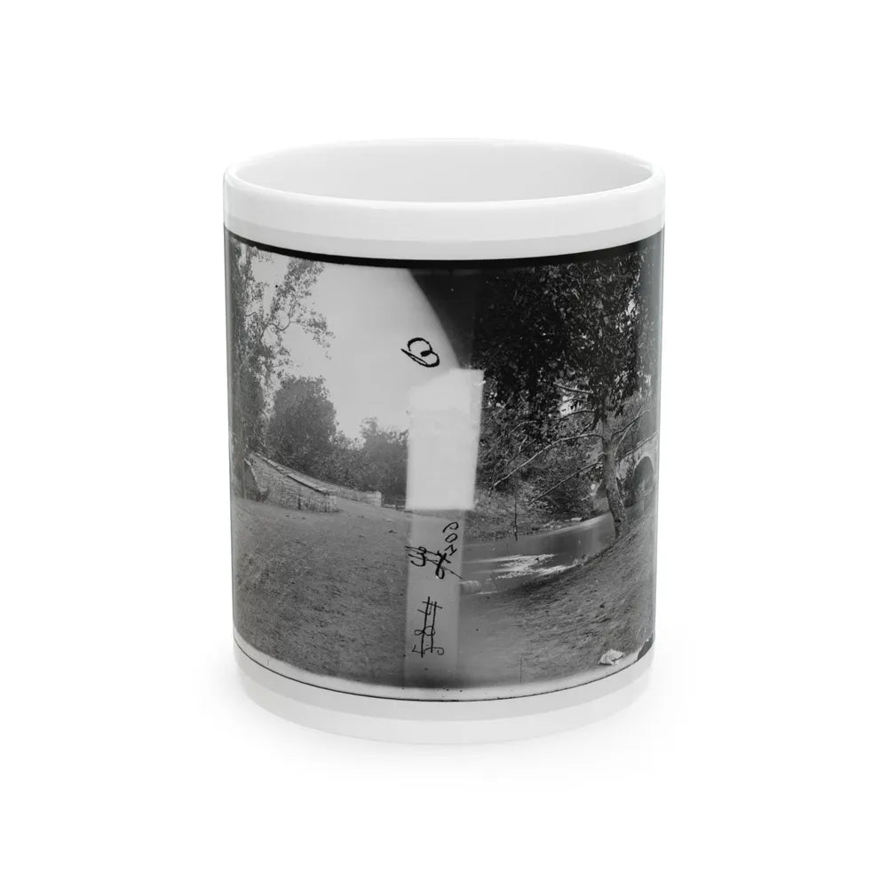 Antietam, Maryland. Burnside Bridge Across The Antietam (U.S. Civil War) White Coffee Mug-11oz-Go Mug Yourself