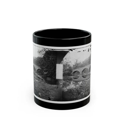 Antietam, Maryland. Burnside Bridge Across The Antietam. Northwest View (U.S. Civil War) Black Coffee Mug-11oz-Go Mug Yourself