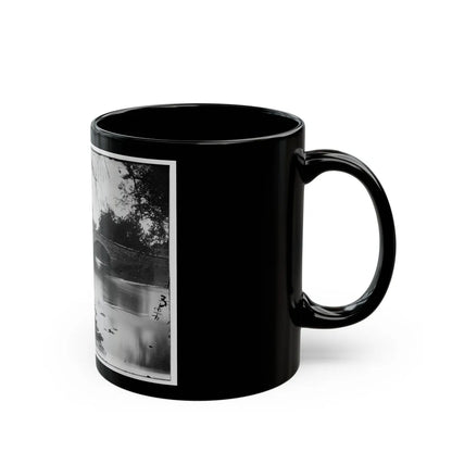 Antietam, Maryland. Burnside Bridge Across The Antietam. Southwest View (U.S. Civil War) Black Coffee Mug-Go Mug Yourself