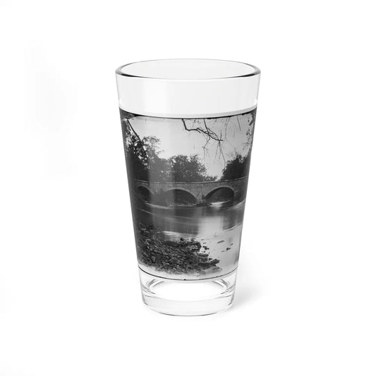 Antietam, Maryland. Burnside Bridge Across The Antietam. Southwest View (U.S. Civil War) Pint Glass 16oz-16oz-Go Mug Yourself