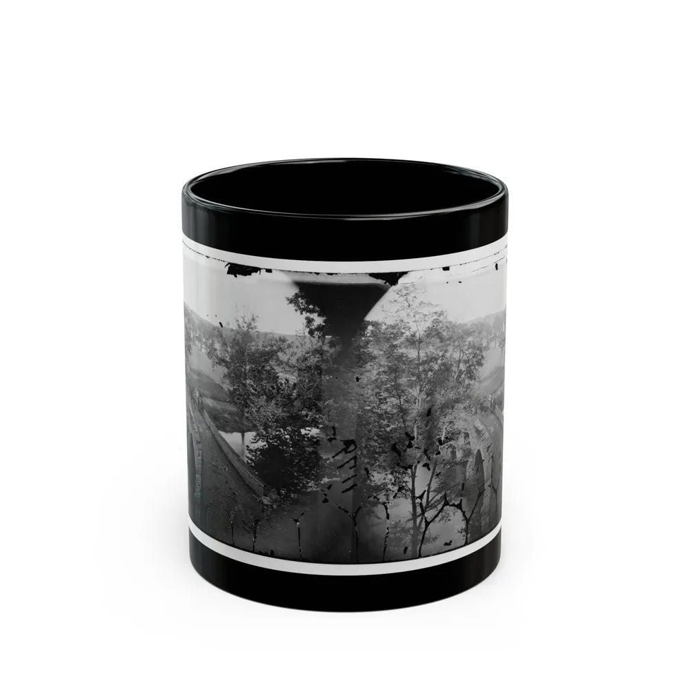 Antietam, Maryland. Burnside Bridge. Photographed From A Tree (U.S. Civil War) Black Coffee Mug-11oz-Go Mug Yourself