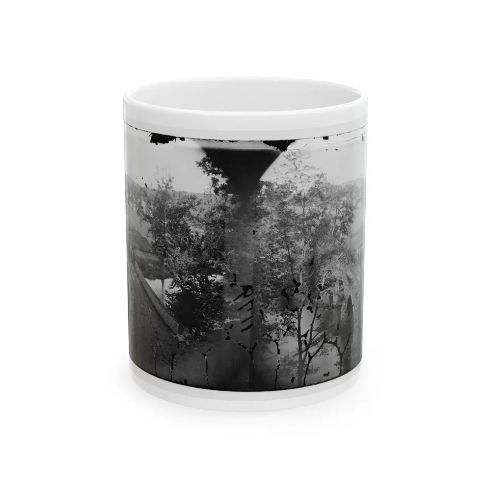 Antietam, Maryland. Burnside Bridge. Photographed From A Tree (U.S. Civil War) White Coffee Mug-11oz-Go Mug Yourself