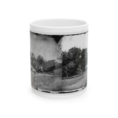 Antietam, Maryland. Burnside Bridge. Southeastern View (U.S. Civil War) White Coffee Mug-11oz-Go Mug Yourself