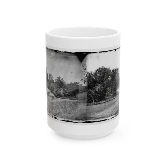 Antietam, Maryland. Burnside Bridge. Southeastern View (U.S. Civil War) White Coffee Mug-15oz-Go Mug Yourself