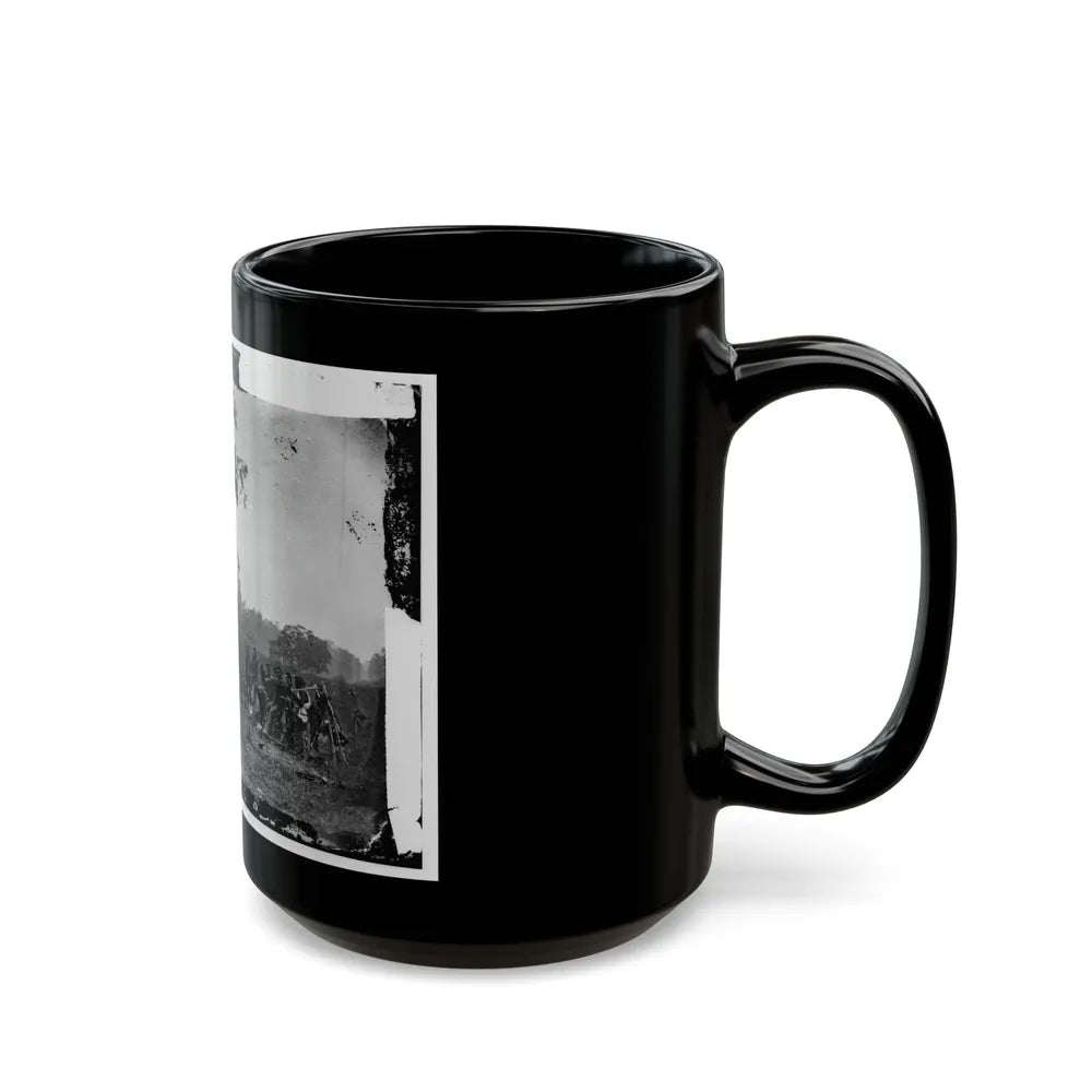 Antietam, Maryland. Burying The Dead Confederate Soldiers (U.S. Civil War) Black Coffee Mug-Go Mug Yourself