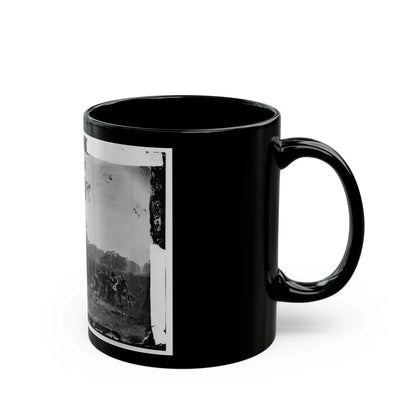 Antietam, Maryland. Burying The Dead Confederate Soldiers (U.S. Civil War) Black Coffee Mug-Go Mug Yourself