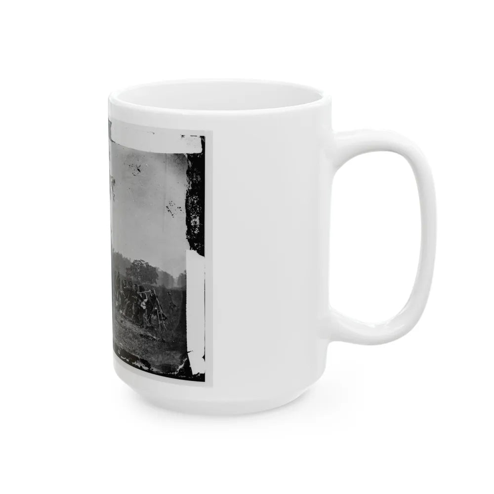 Antietam, Maryland. Burying The Dead Confederate Soldiers (U.S. Civil War) White Coffee Mug-Go Mug Yourself