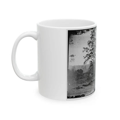 Antietam, Maryland. Burying The Dead Confederate Soldiers (U.S. Civil War) White Coffee Mug-Go Mug Yourself