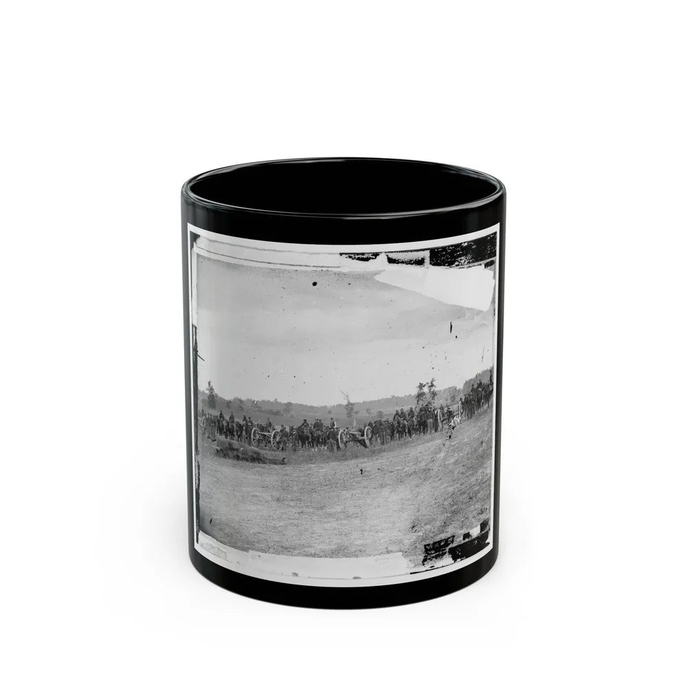 Antietam, Maryland. Captain J.M. Knap's Penn. Independent Battery E Light Artillery (U.S. Civil War) Black Coffee Mug-11oz-Go Mug Yourself