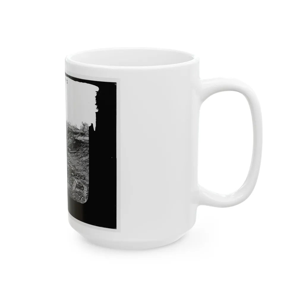 Antietam, Maryland. Confederate Dead In A Ditch On The Right Wing (U.S. Civil War) White Coffee Mug-Go Mug Yourself