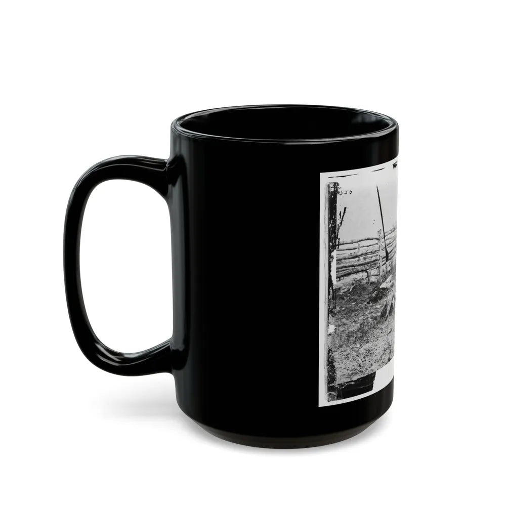 Antietam, Maryland. Confederate Soldiers As They Fell Inside The Fence On The Hagerstown Road (U.S. Civil War) Black Coffee Mug-Go Mug Yourself