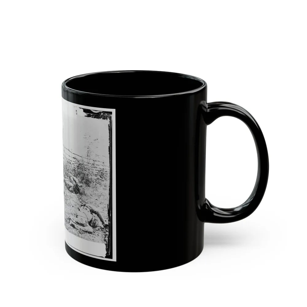 Antietam, Maryland. Confederate Soldiers As They Fell Inside The Fence On The Hagerstown Road (U.S. Civil War) Black Coffee Mug-Go Mug Yourself