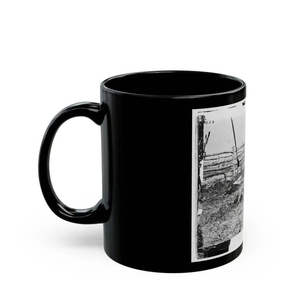 Antietam, Maryland. Confederate Soldiers As They Fell Inside The Fence On The Hagerstown Road (U.S. Civil War) Black Coffee Mug-Go Mug Yourself