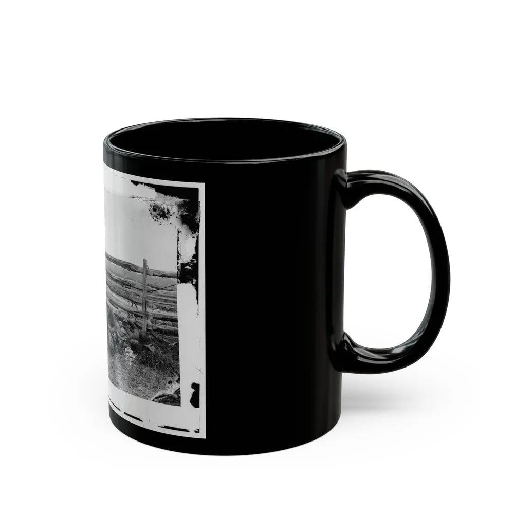 Antietam, Maryland. Dead Of Stonewall Jackson's Brigade By Rail Fence On The Hagerstown Pike (U.S. Civil War) Black Coffee Mug-Go Mug Yourself