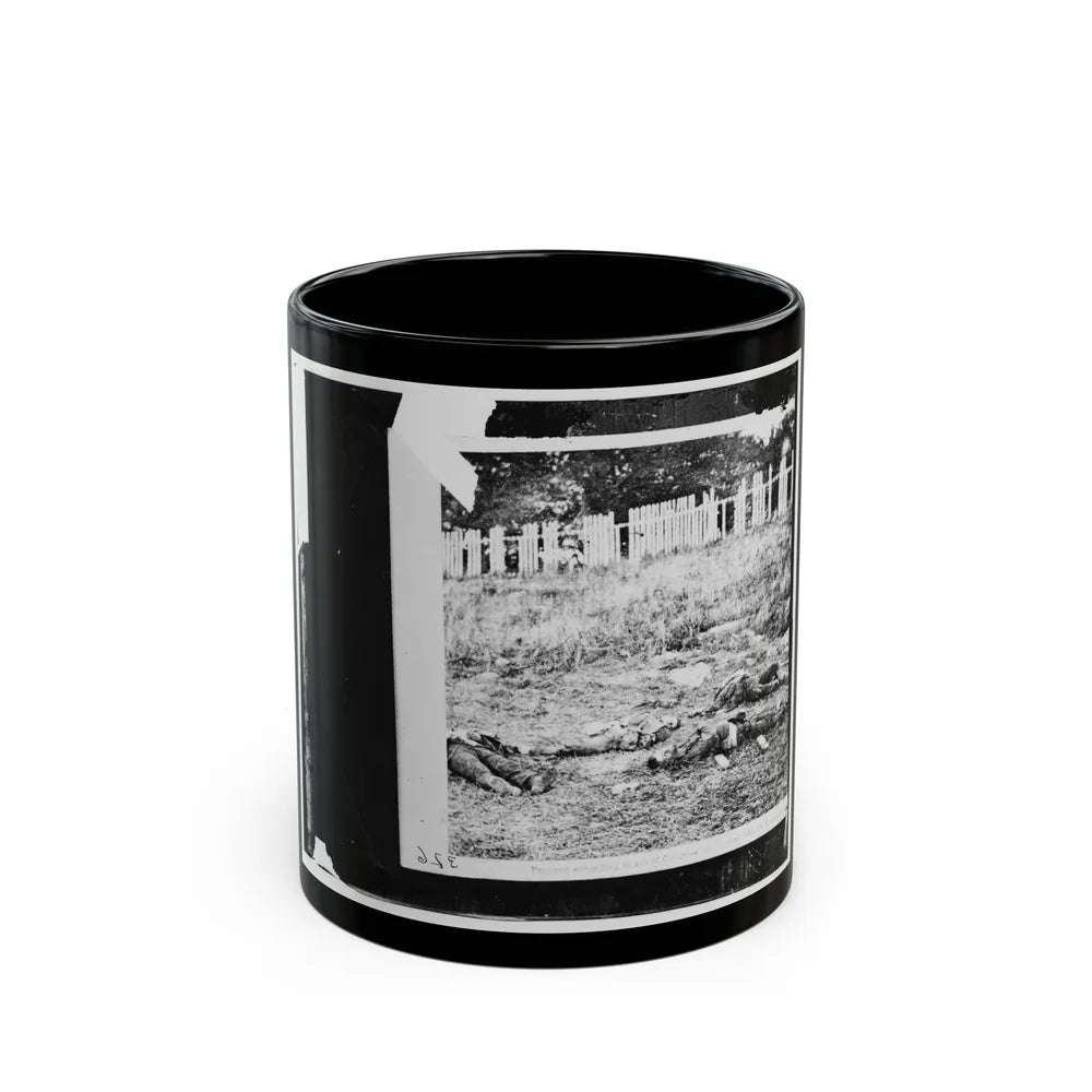 Antietam, Maryland. Dead Soldiers On Battlefield-2 (U.S. Civil War) Black Coffee Mug-11oz-Go Mug Yourself