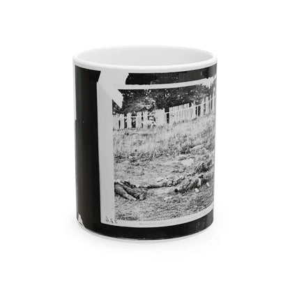 Antietam, Maryland. Dead Soldiers On Battlefield-2 (U.S. Civil War) White Coffee Mug-11oz-Go Mug Yourself