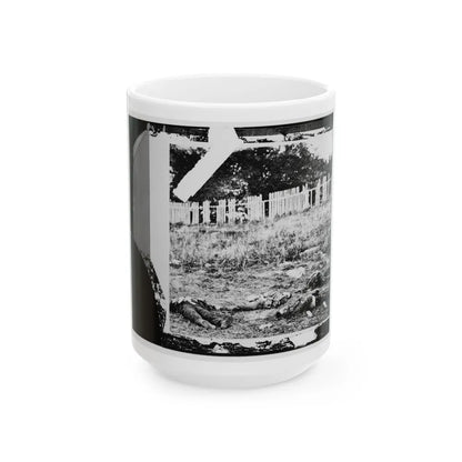 Antietam, Maryland. Dead Soldiers On Battlefield (U.S. Civil War) White Coffee Mug-15oz-Go Mug Yourself