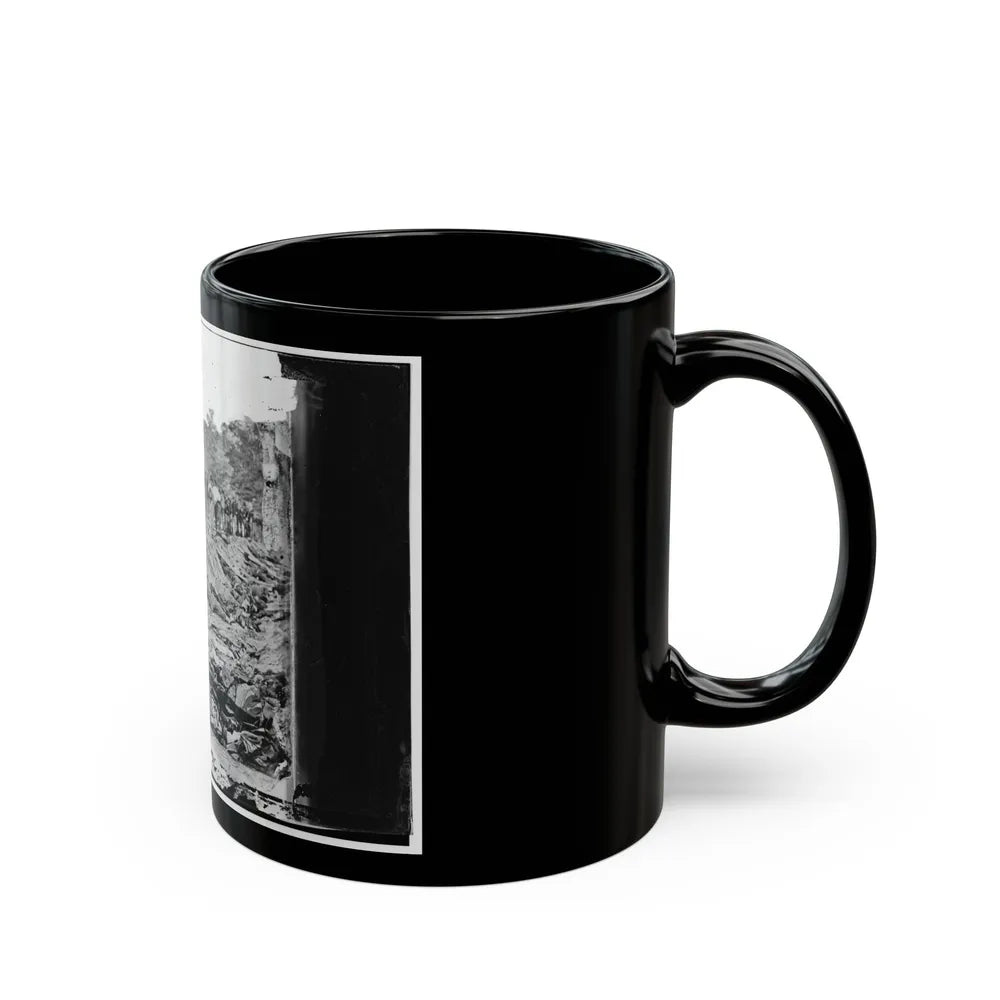 Antietam, Maryland. Ditch With Bodies Of Soldiers On Right Wing Used As A Rifle Pit By Confederates (U.S. Civil War) Black Coffee Mug-Go Mug Yourself