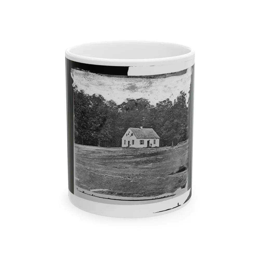 Antietam, Maryland. Dunker Church On Battlefield (U.S. Civil War) White Coffee Mug-11oz-Go Mug Yourself