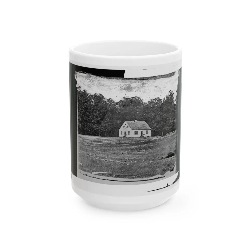 Antietam, Maryland. Dunker Church On Battlefield (U.S. Civil War) White Coffee Mug-15oz-Go Mug Yourself