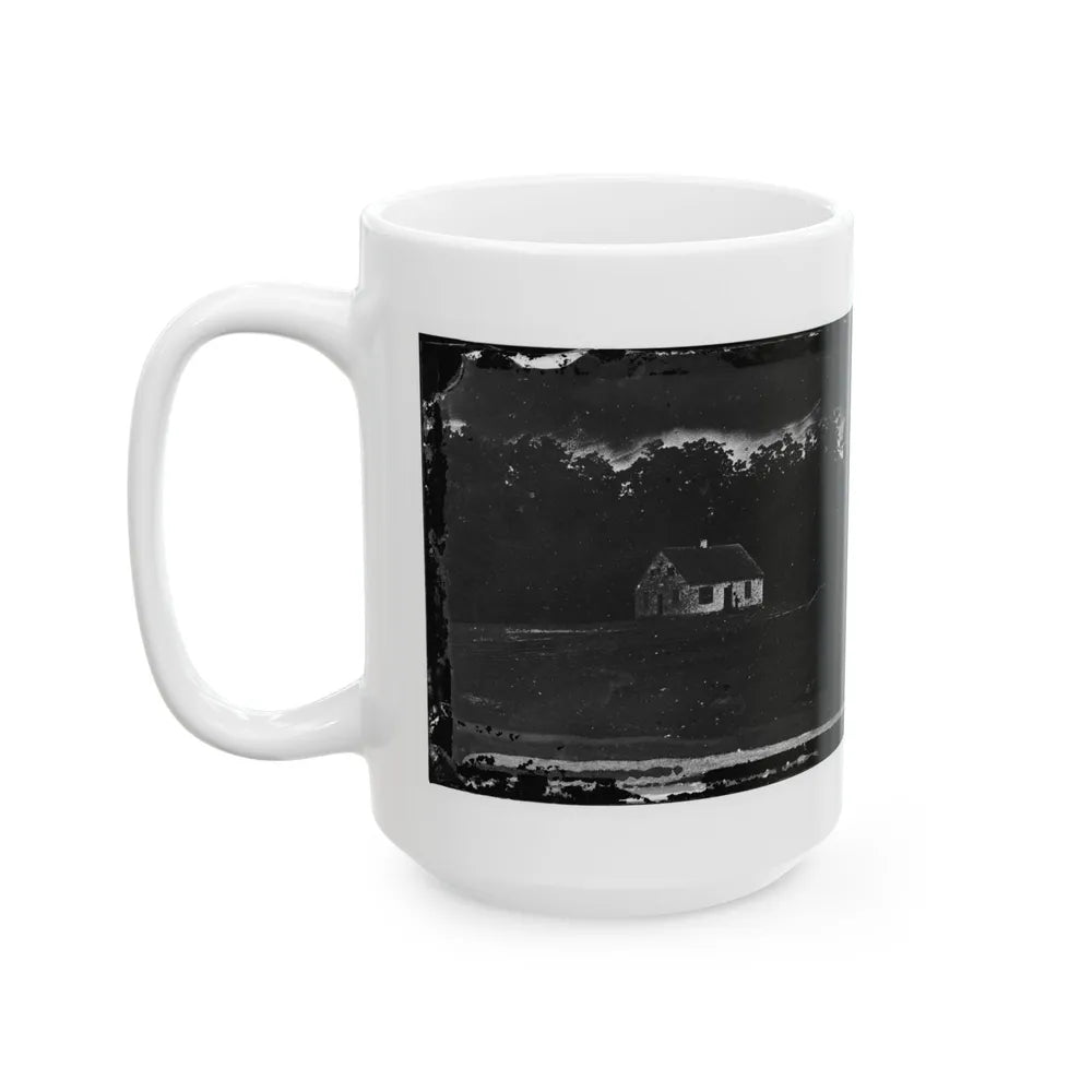 Antietam, Maryland. Dunker Church On Battlefield(2) (U.S. Civil War) White Coffee Mug-Go Mug Yourself