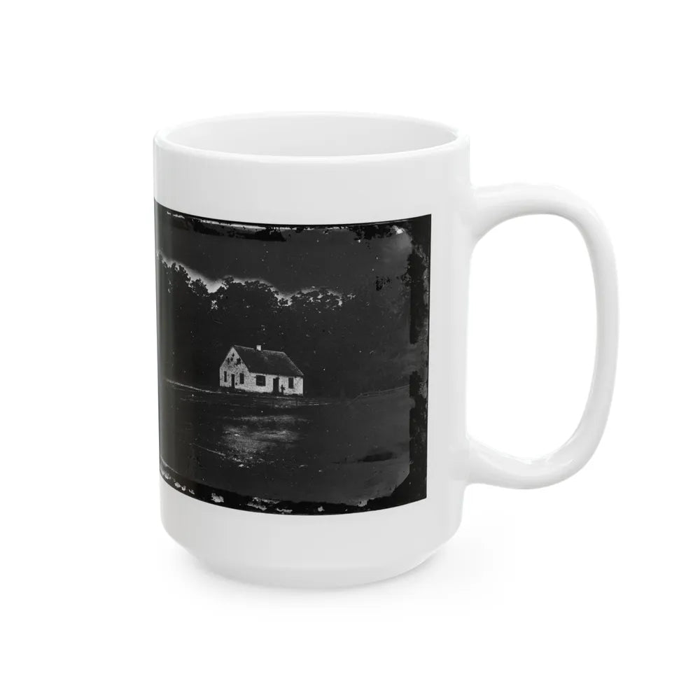 Antietam, Maryland. Dunker Church On Battlefield(2) (U.S. Civil War) White Coffee Mug-Go Mug Yourself