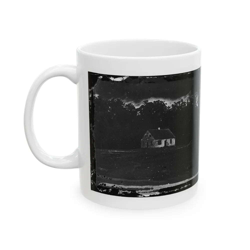 Antietam, Maryland. Dunker Church On Battlefield(2) (U.S. Civil War) White Coffee Mug-Go Mug Yourself