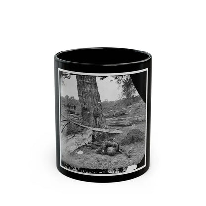 Antietam, Maryland. Federal Buried, Confederate Unburied, Where They Fell (U.S. Civil War) Black Coffee Mug-11oz-Go Mug Yourself