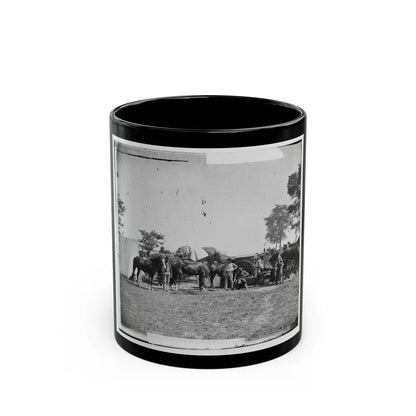 Antietam, Maryland. Forge Scene At General Mcclellan's Headquarters (U.S. Civil War) Black Coffee Mug-11oz-Go Mug Yourself