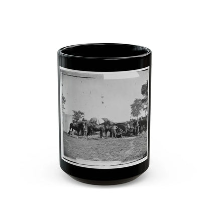 Antietam, Maryland. Forge Scene At General Mcclellan's Headquarters (U.S. Civil War) Black Coffee Mug-15oz-Go Mug Yourself