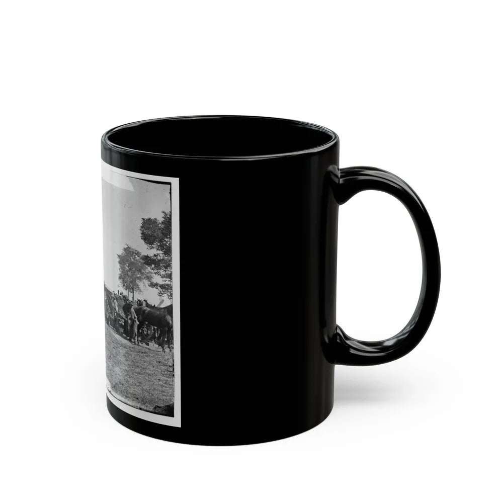 Antietam, Maryland. Forge Scene At General Mcclellan's Headquarters (U.S. Civil War) Black Coffee Mug-Go Mug Yourself