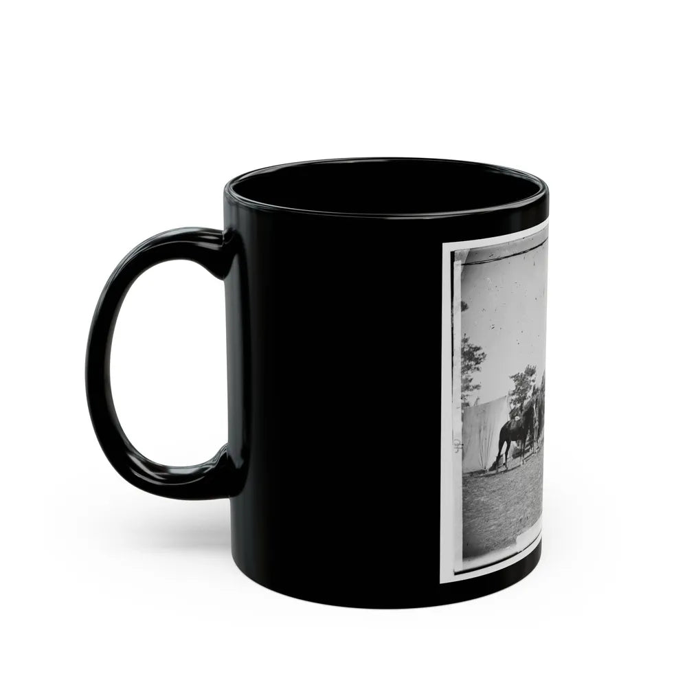 Antietam, Maryland. Forge Scene At General Mcclellan's Headquarters (U.S. Civil War) Black Coffee Mug-Go Mug Yourself