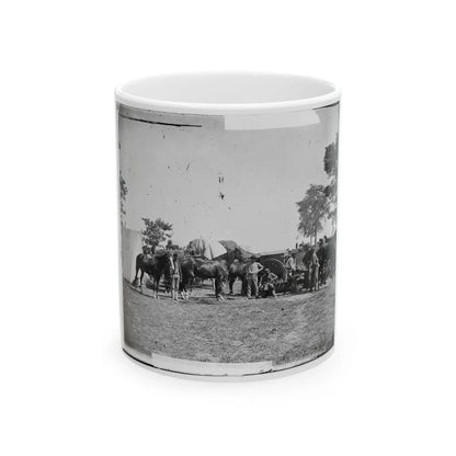 Antietam, Maryland. Forge Scene At General Mcclellan's Headquarters (U.S. Civil War) White Coffee Mug-11oz-Go Mug Yourself