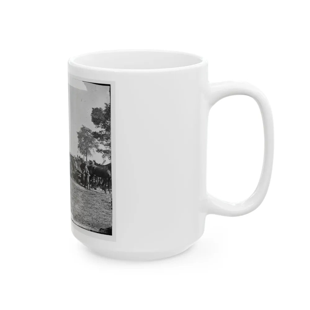 Antietam, Maryland. Forge Scene At General Mcclellan's Headquarters (U.S. Civil War) White Coffee Mug-Go Mug Yourself