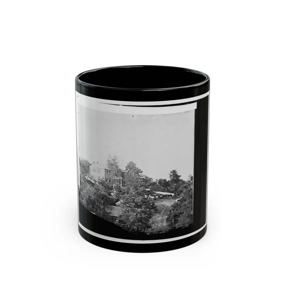 Antietam, Maryland. Gen. Joe Hooker's Headquarters (U.S. Civil War) Black Coffee Mug-11oz-Go Mug Yourself