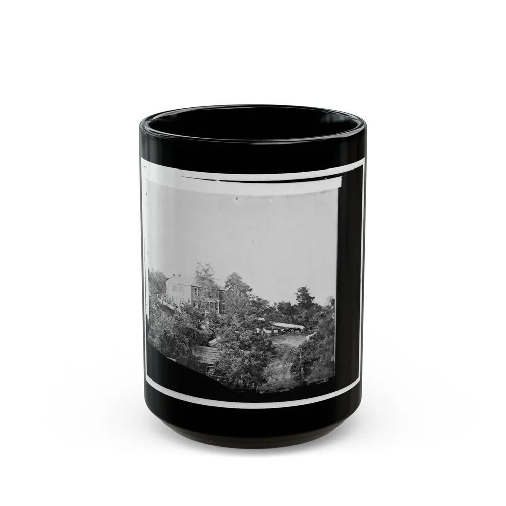 Antietam, Maryland. Gen. Joe Hooker's Headquarters (U.S. Civil War) Black Coffee Mug-15oz-Go Mug Yourself