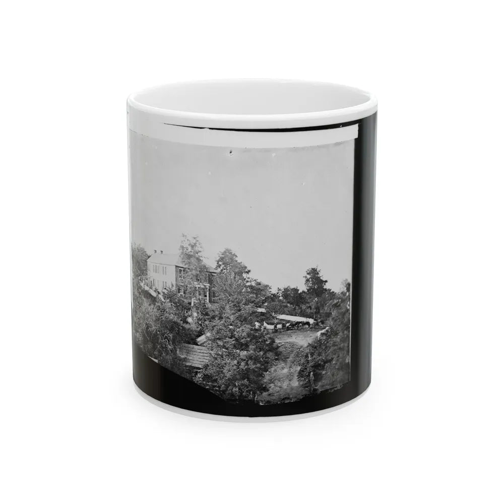 Antietam, Maryland. Gen. Joe Hooker's Headquarters (U.S. Civil War) White Coffee Mug-11oz-Go Mug Yourself