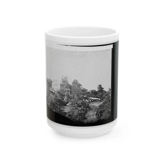 Antietam, Maryland. Gen. Joe Hooker's Headquarters (U.S. Civil War) White Coffee Mug-15oz-Go Mug Yourself