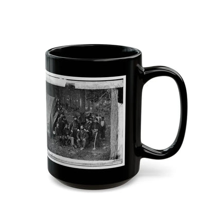 Antietam, Maryland. General John C. Caldwell And Staff On Battlefield (U.S. Civil War) Black Coffee Mug-Go Mug Yourself