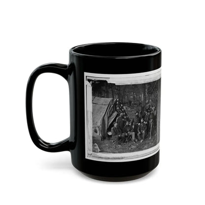 Antietam, Maryland. General John C. Caldwell And Staff On Battlefield (U.S. Civil War) Black Coffee Mug-Go Mug Yourself