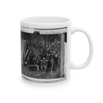 Antietam, Maryland. General John C. Caldwell And Staff On Battlefield (U.S. Civil War) White Coffee Mug-Go Mug Yourself