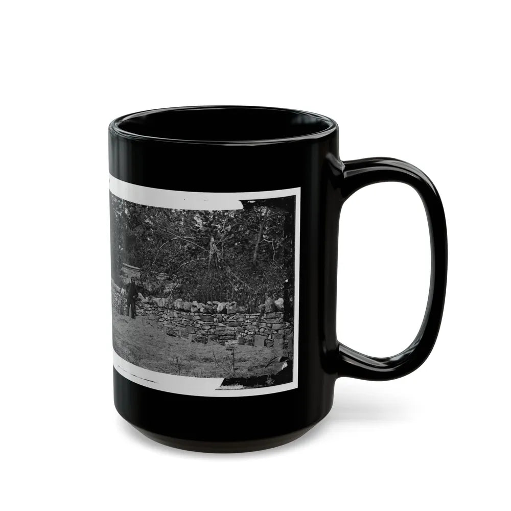 Antietam, Maryland. Graves Of Federal Soldiers At Burnside Bridge (U.S. Civil War) Black Coffee Mug-Go Mug Yourself