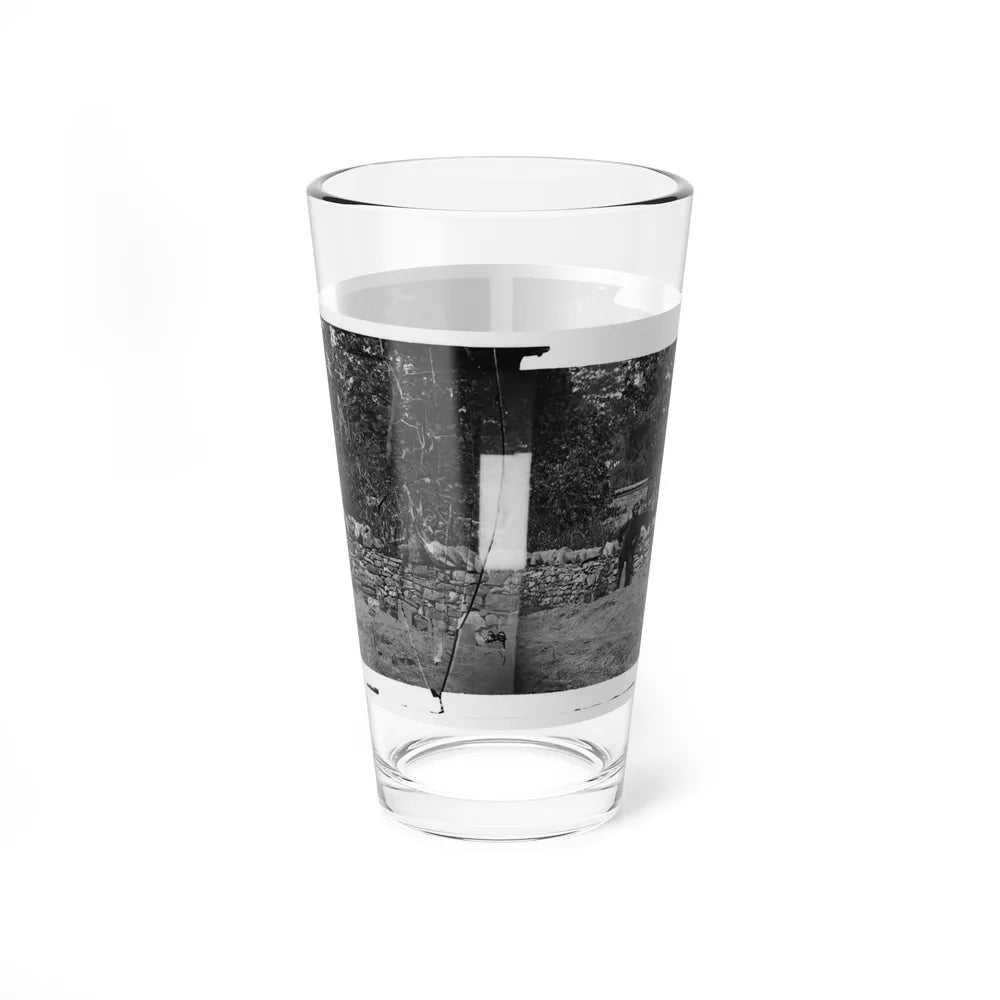 Antietam, Maryland. Graves Of Federal Soldiers At Burnside Bridge (U.S. Civil War) Pint Glass 16oz-16oz-Go Mug Yourself