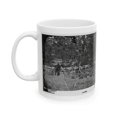 Antietam, Maryland. Graves Of Federal Soldiers At Burnside Bridge (U.S. Civil War) White Coffee Mug-Go Mug Yourself